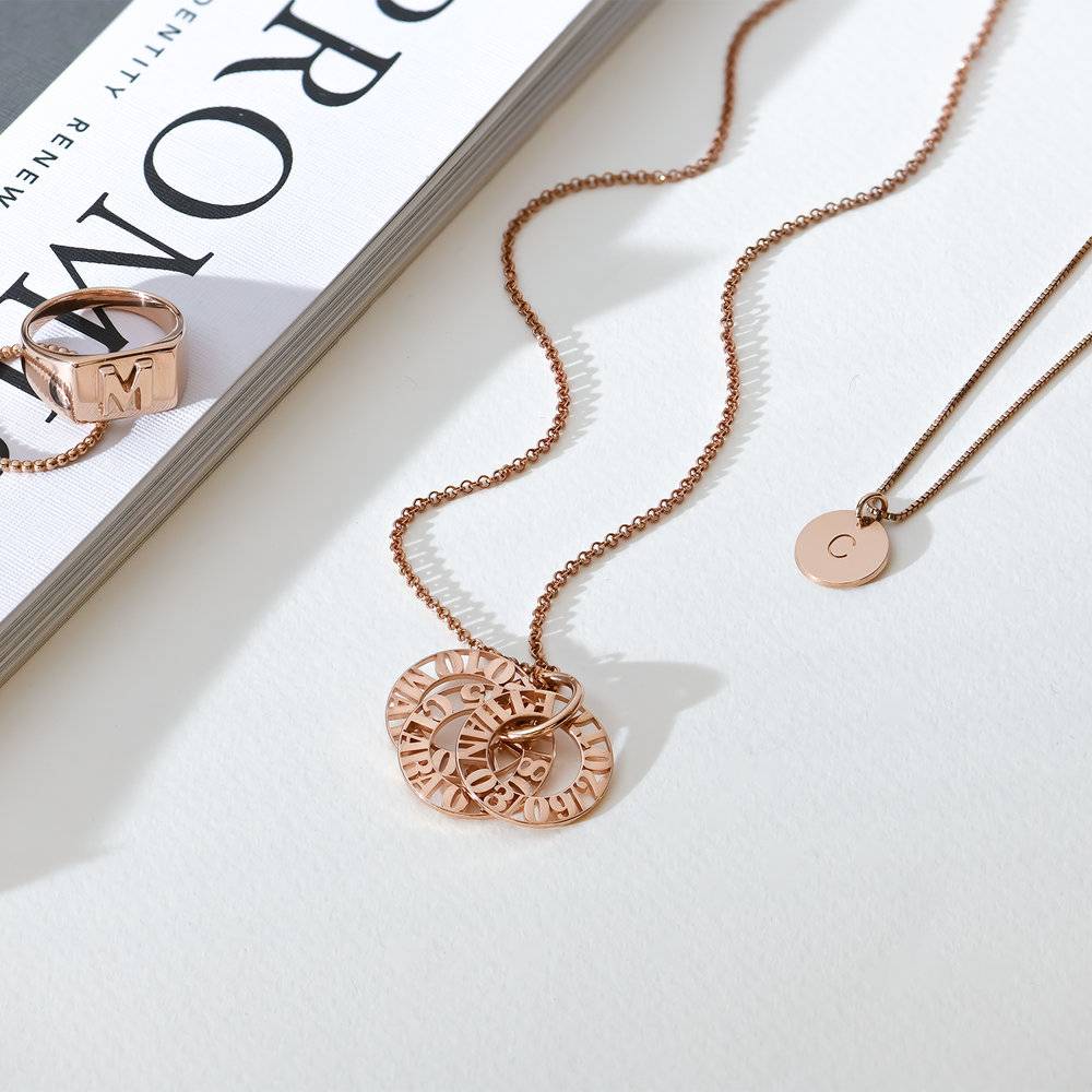Tokens of Love Necklace - Rose Gold Plated-4 photo du produit