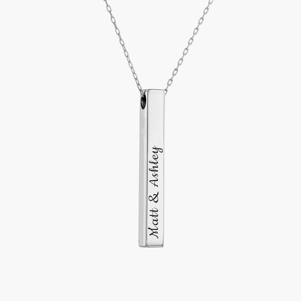 Buy Shinelady Personalized Bar Necklace with Name, Custom 4 Sides Free  Engraved Inspirational Necklaces for Women Men Customized Sterling Silver  3D Bar Pendant Necklace Gift for Wife/Mom/Daughter Online at  desertcartIreland