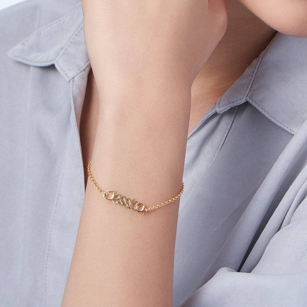 Pixie Name Bracelet - Gold Plated-4 photo du produit