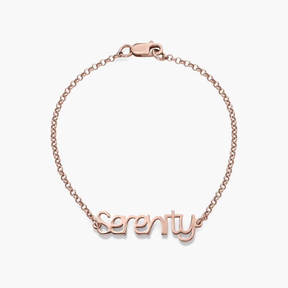 Pixie Name Bracelet - Rose Gold Plated product photo