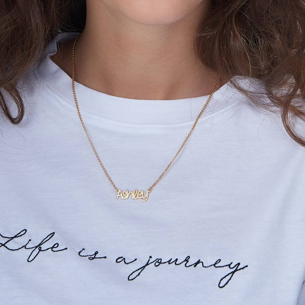 Pixie Name Necklace - Gold Plated product photo
