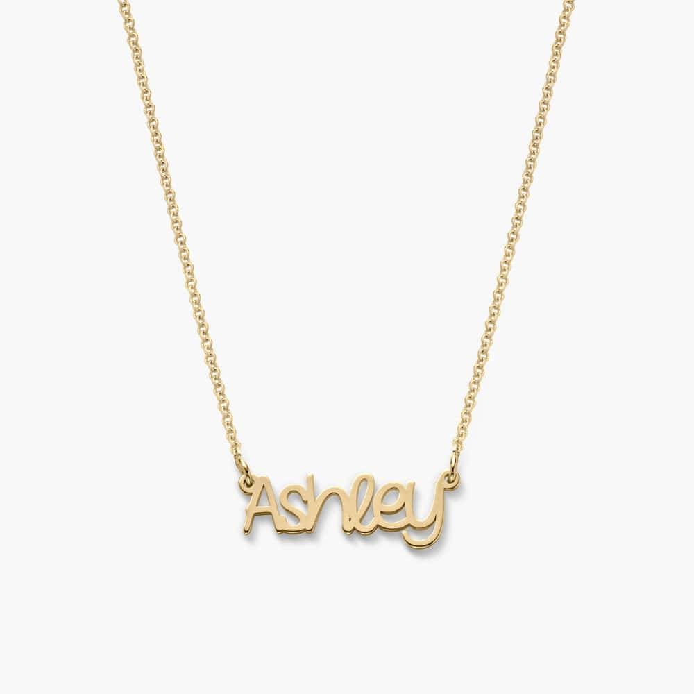 Ashley name necklace on sale gold