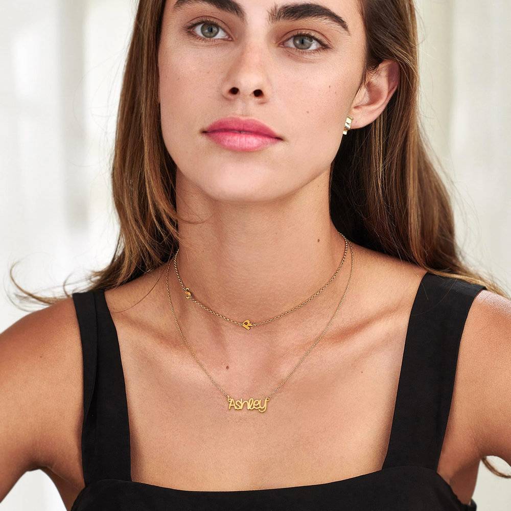 Pixie Name Necklace - Gold Vermeil product photo