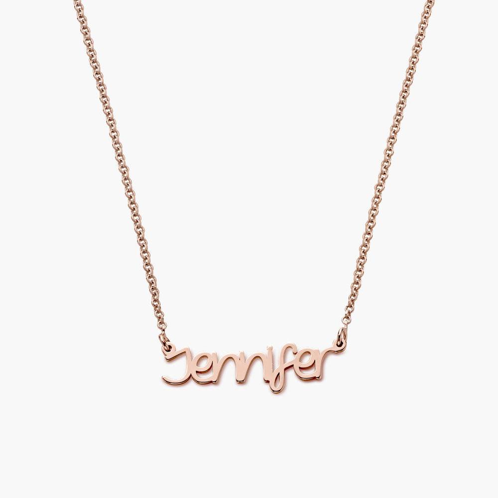 Pixie Name Necklace - Rose Gold Plated - Oak & Luna