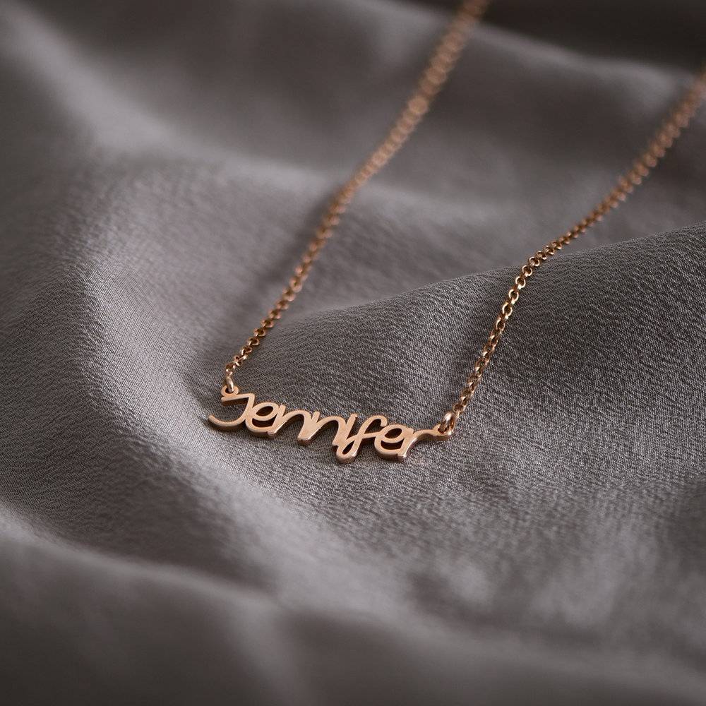 Pixie Name Necklace - Rose Gold Plated-2 product photo