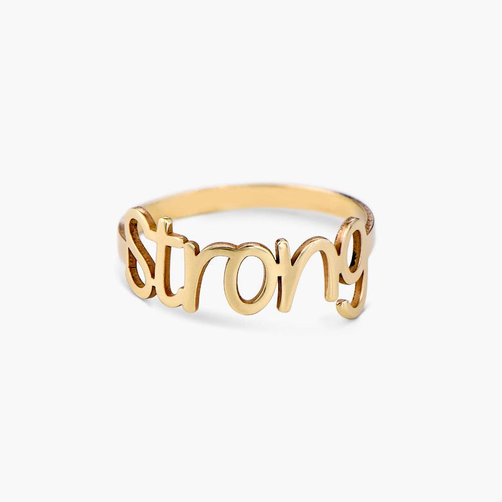 Pixie Name Ring - 10K Solid Gold-1 product photo