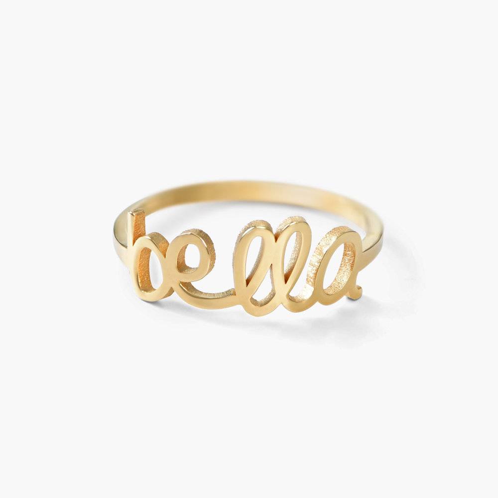 Pixie Name Ring - Gold Plated-1 product photo