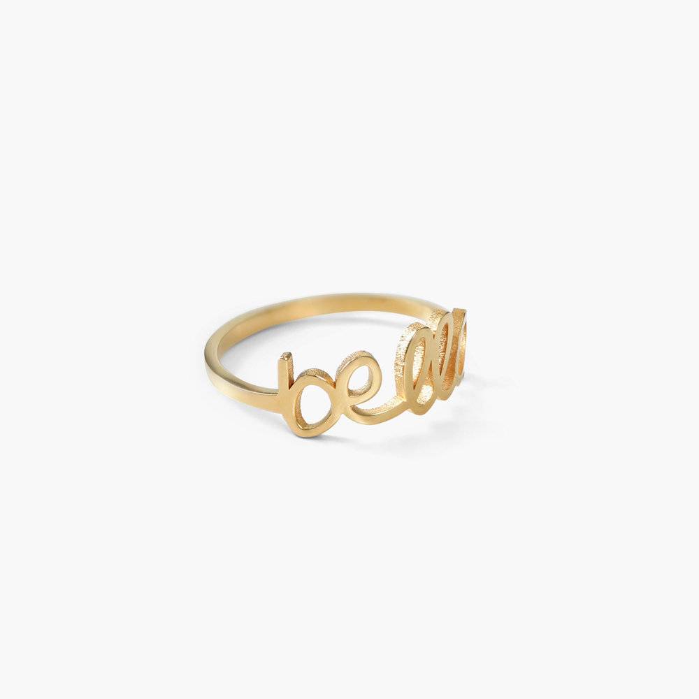 Pixie Name Ring - Gold Plated-2 product photo