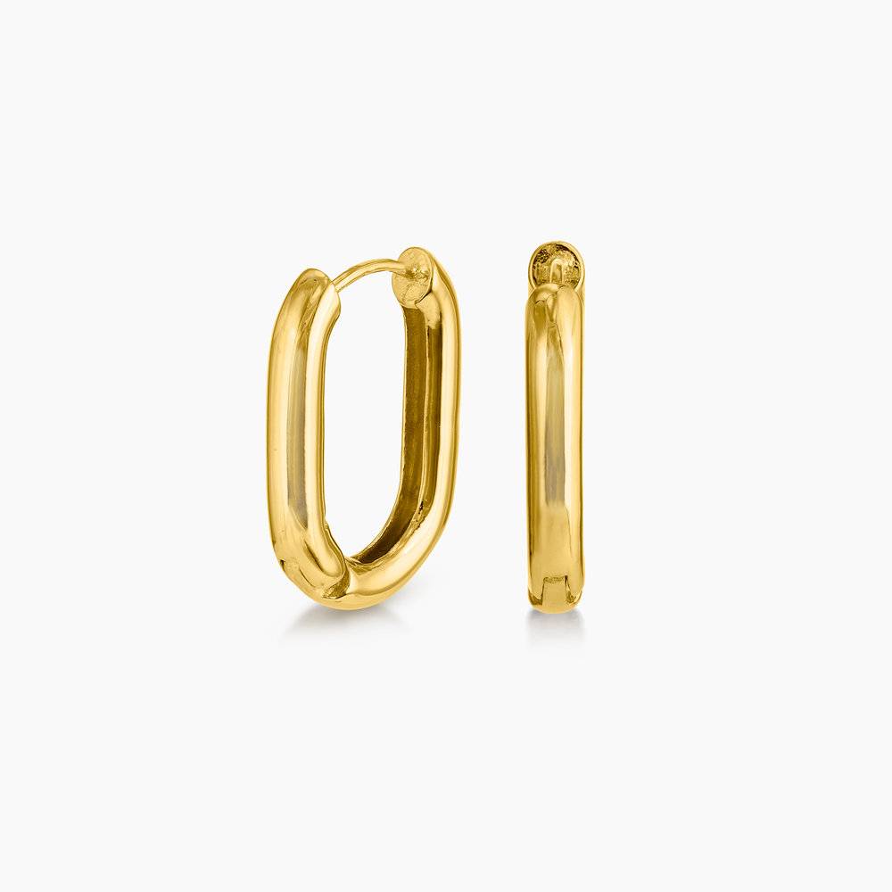 Play It By Ear Link Earrings Gold Vermeil Oak Luna Play it by ear link earrings gold vermeil oak luna