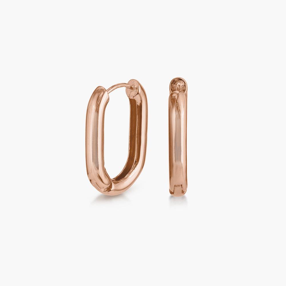 Play it By Ear Link Earrings - Rose Gold Plated-1 product photo