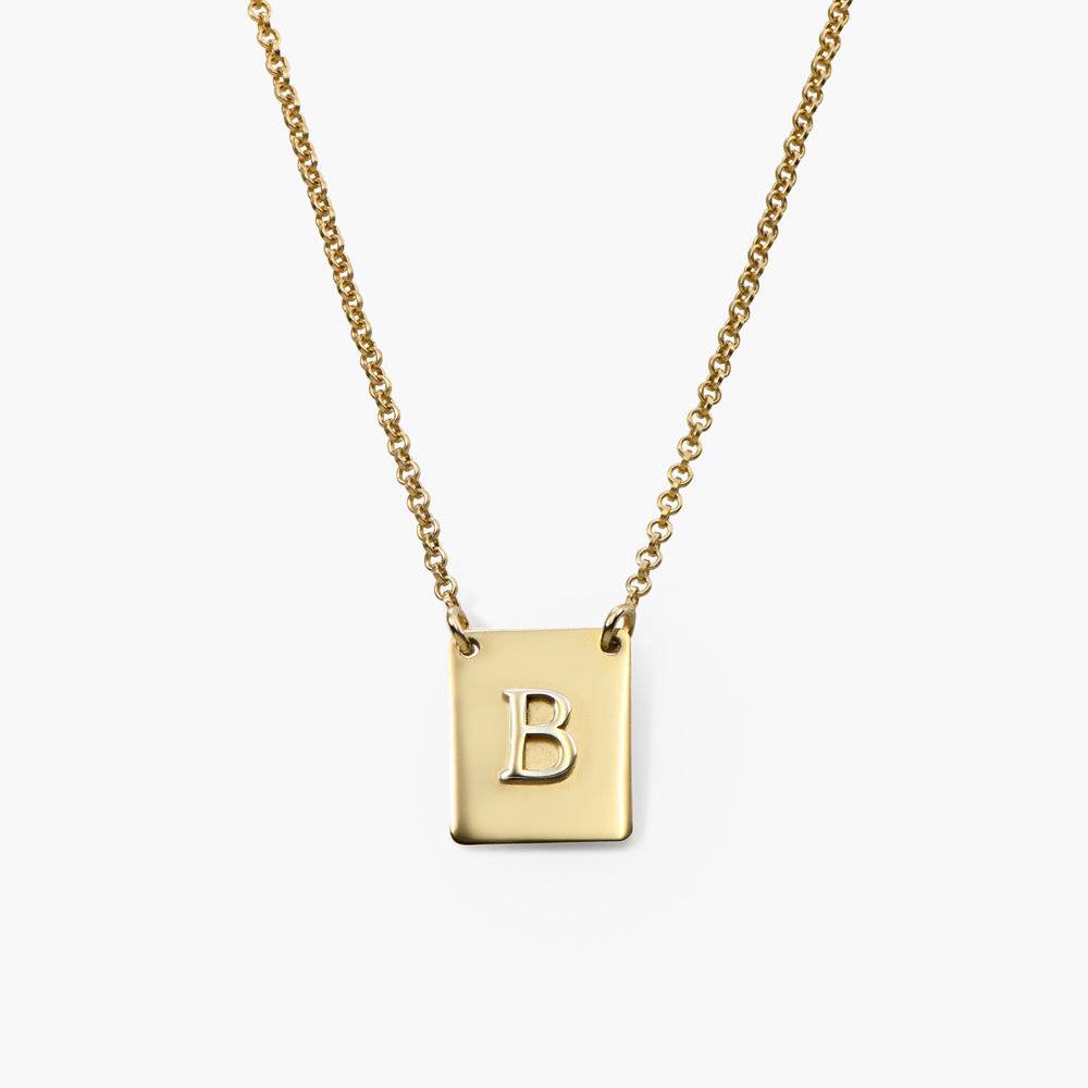 Pop Up Initial Necklace - Gold Plated product photo