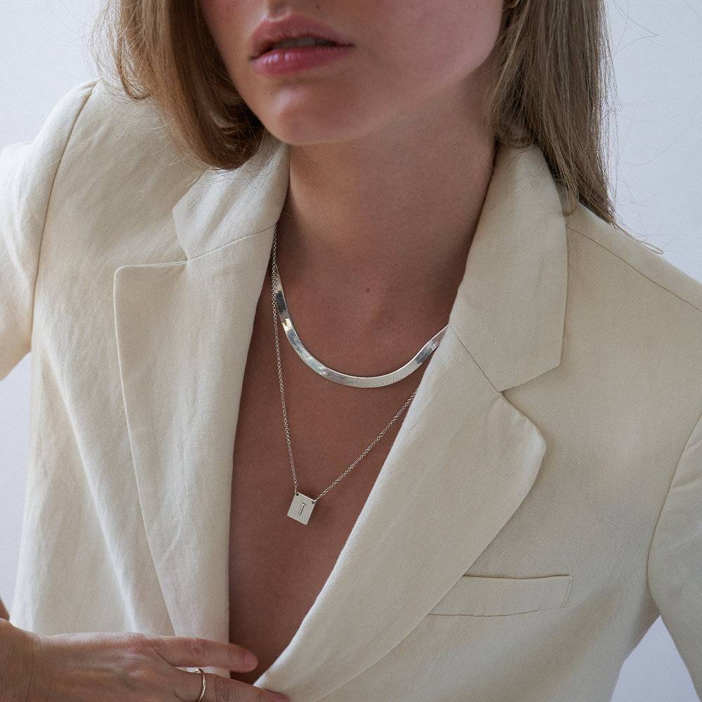 Collier Pop Up Initiale- Argent 925-5 photo du produit