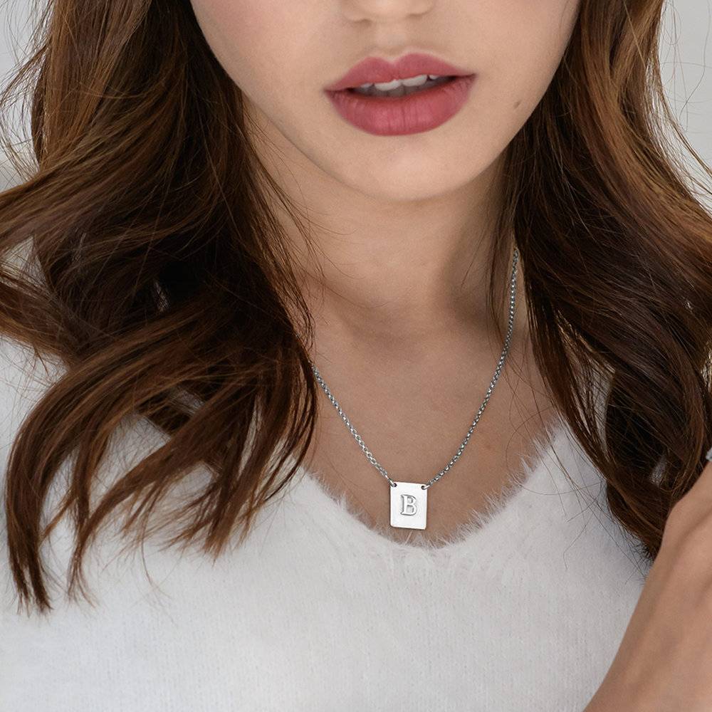 Collier Pop Up Initiale- Argent 925-3 photo du produit