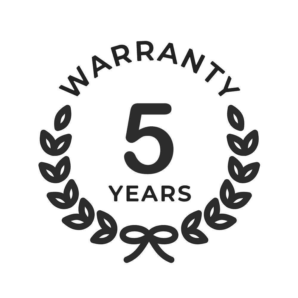 Five year warranty for extra peace of mind-1 product photo