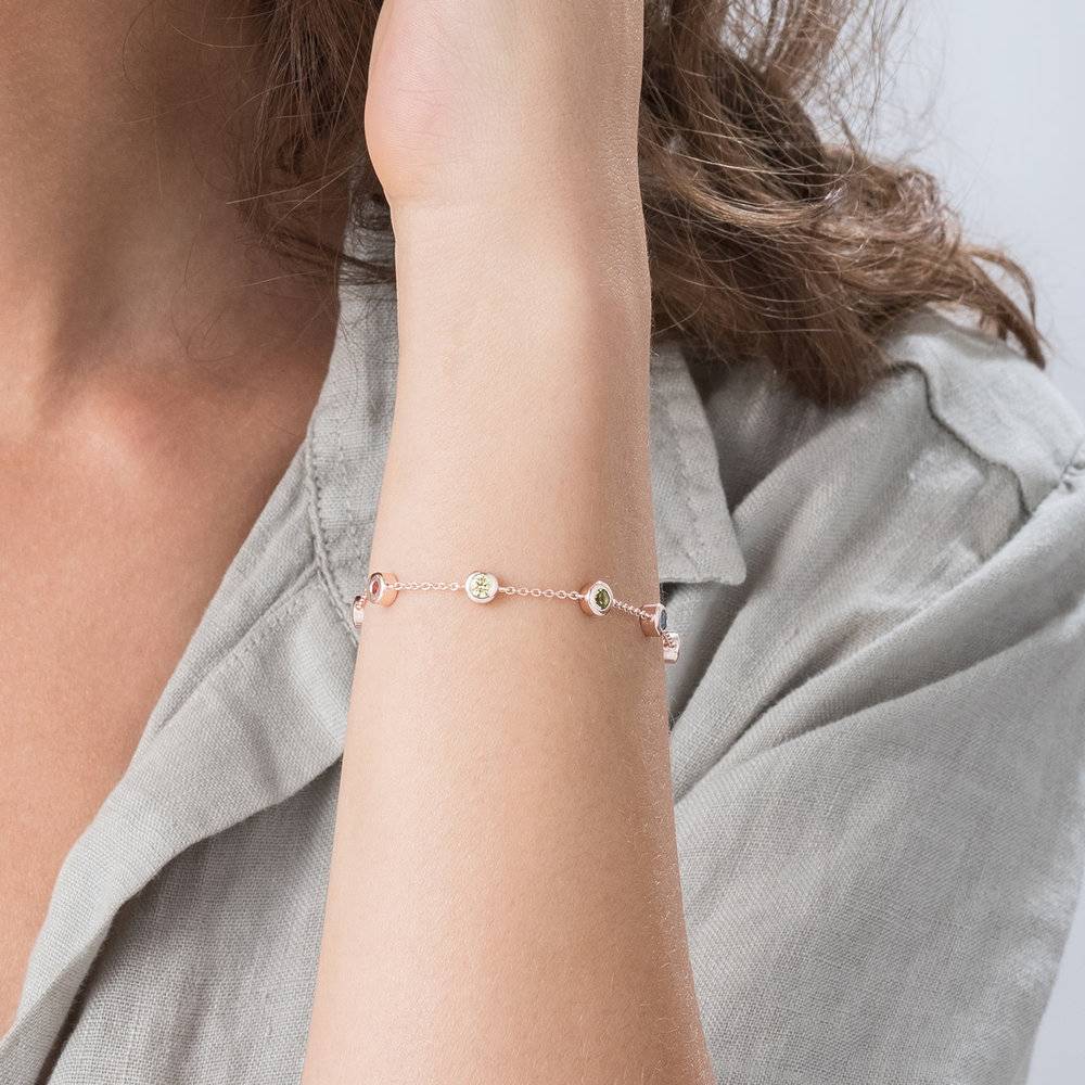 Rainbow Bracelet - Rose Gold Plated-2 photo du produit