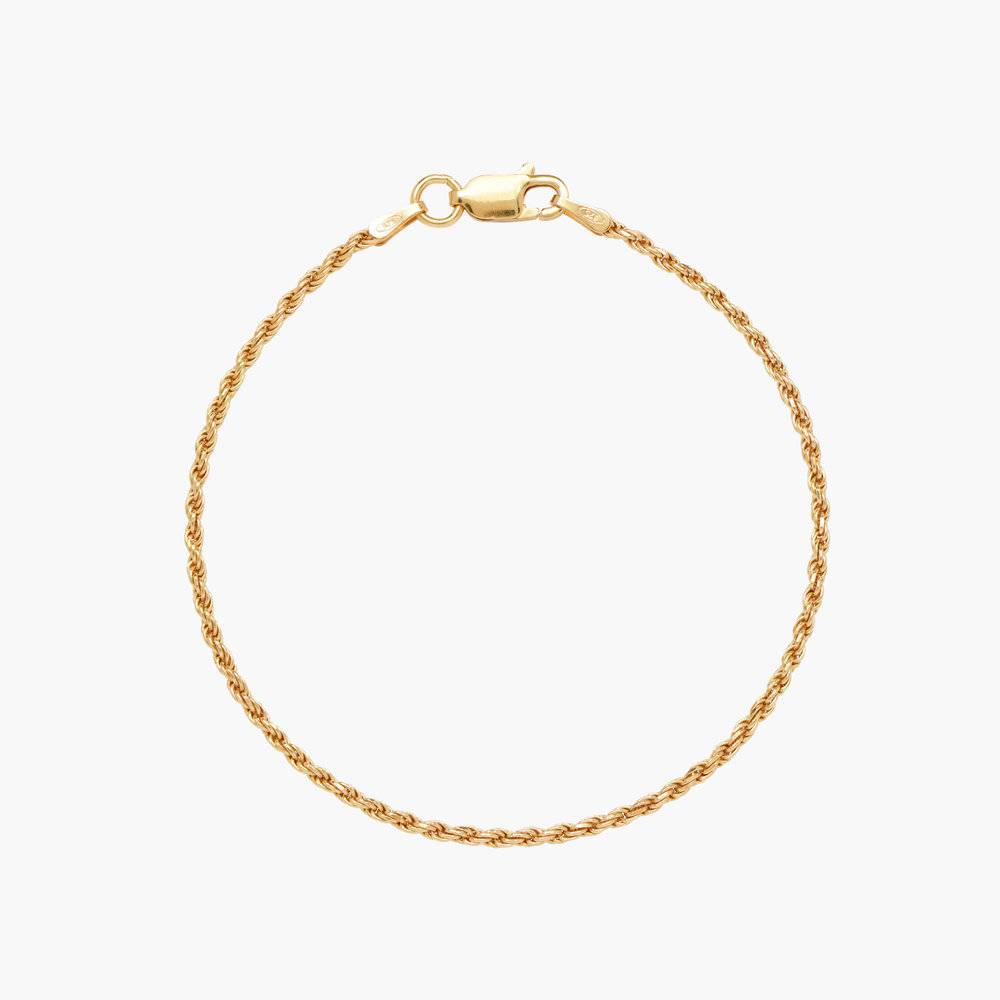 Rope Chain Bracelet - Gold Plated product photo
