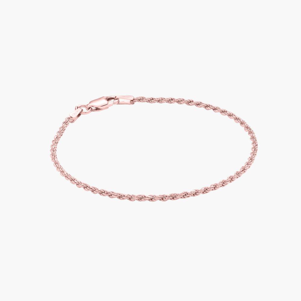 Rope Chain Bracelet - Rose Gold Plated-1 product photo