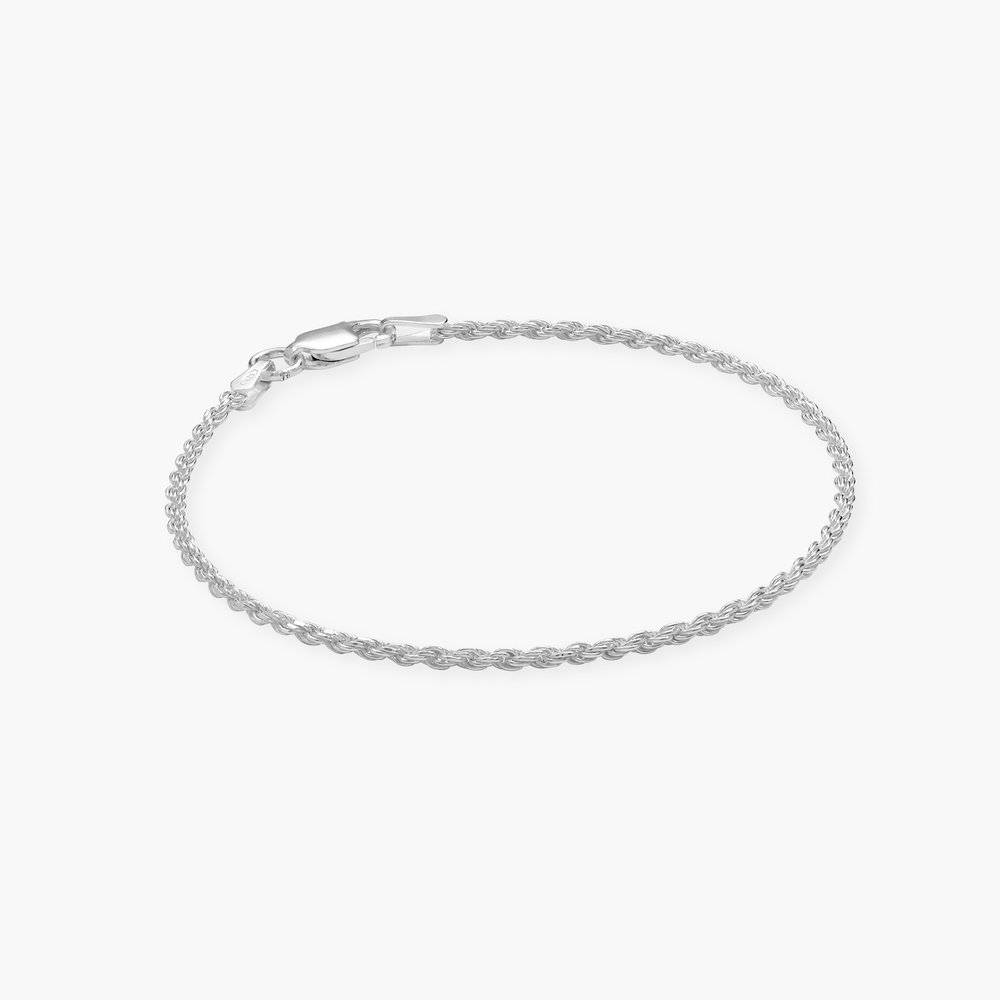 Rope Chain Bracelet - Silver-2 product photo