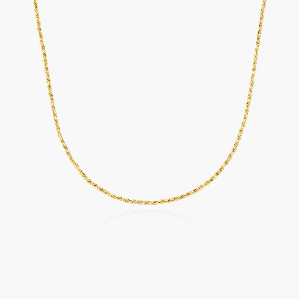Rope Chain Necklace - Gold Plated-1 product photo