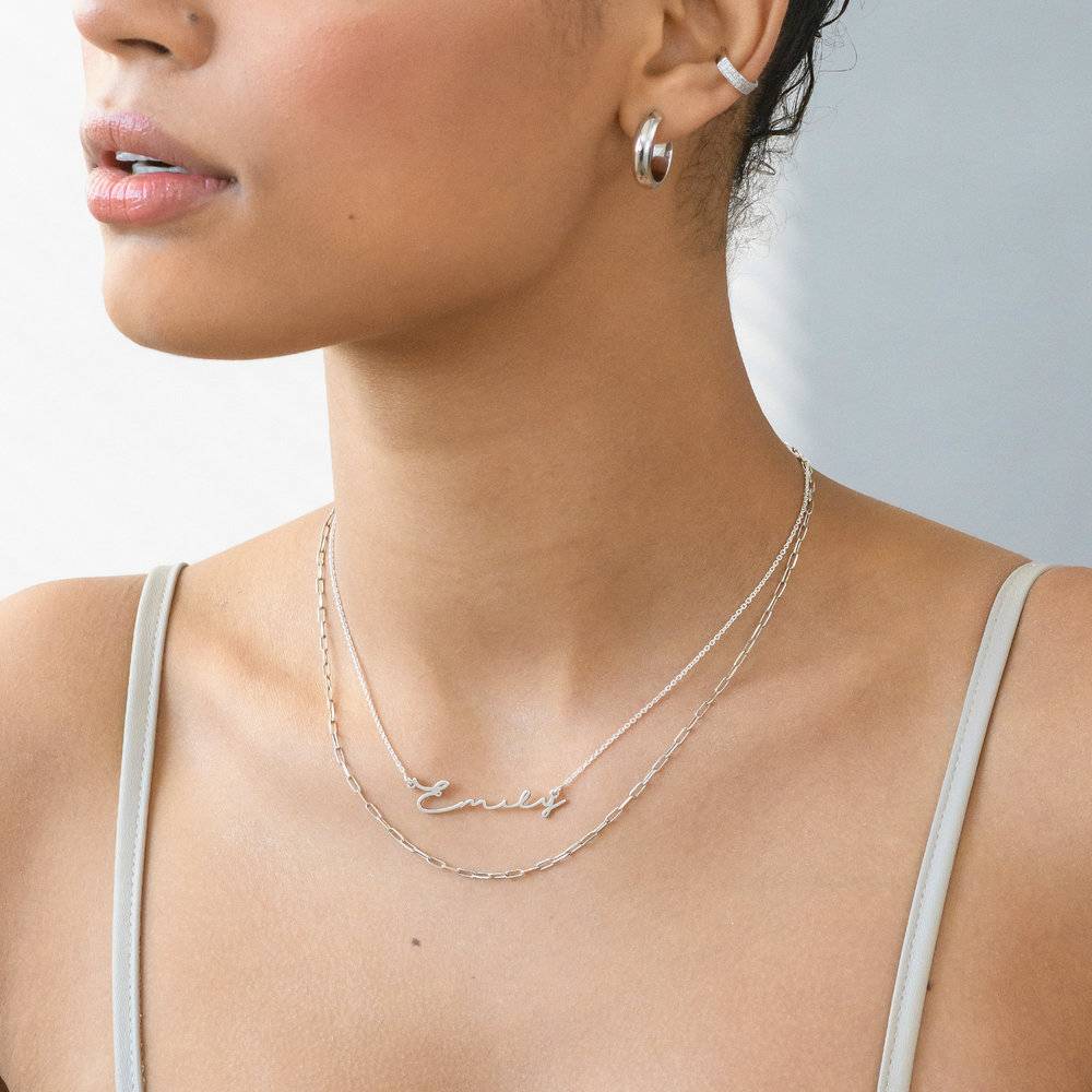 Mon Petit Name Necklace - Silver-4 photo du produit