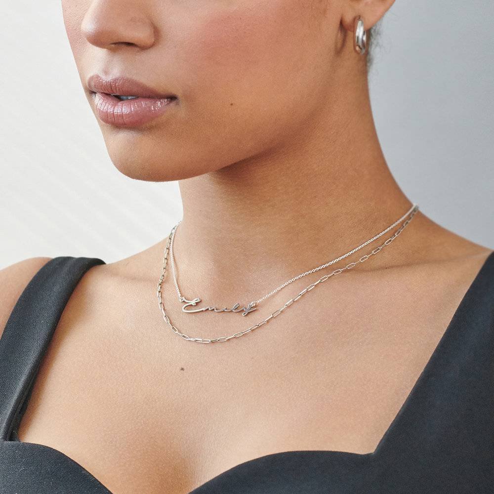 Mon Petit Name Necklace - Silver-5 photo du produit