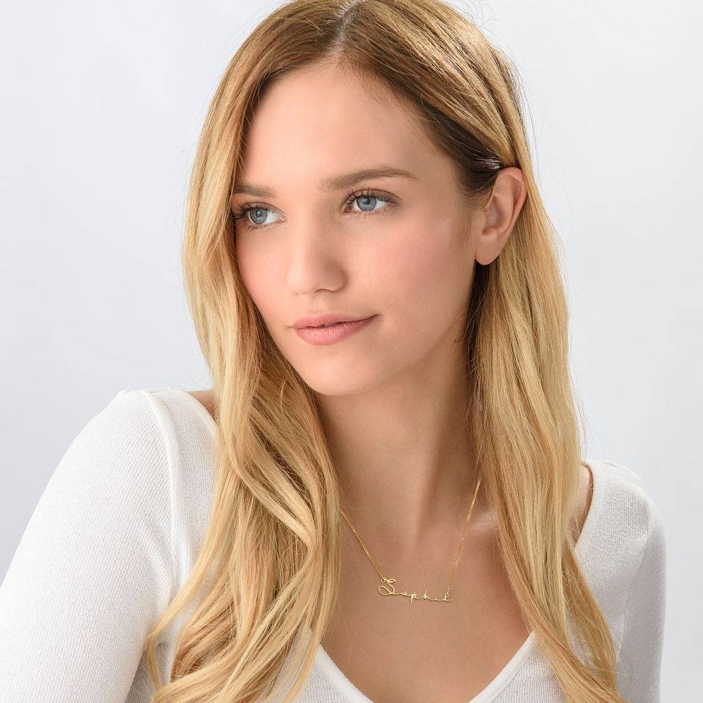 Signature Style Name Necklace - Gold Plated-1 product photo