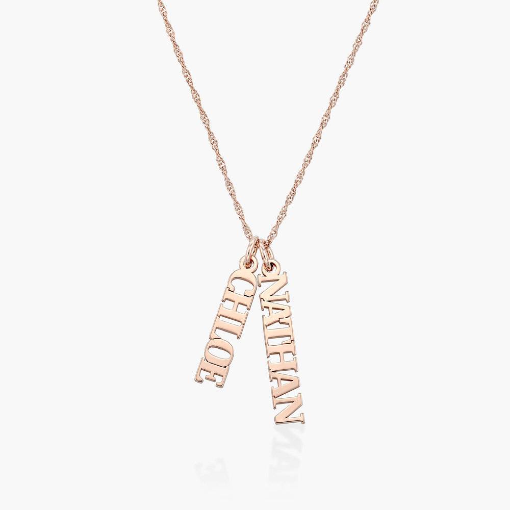 Singapore Chain Name Necklace - Rose Gold Plated-4 product photo