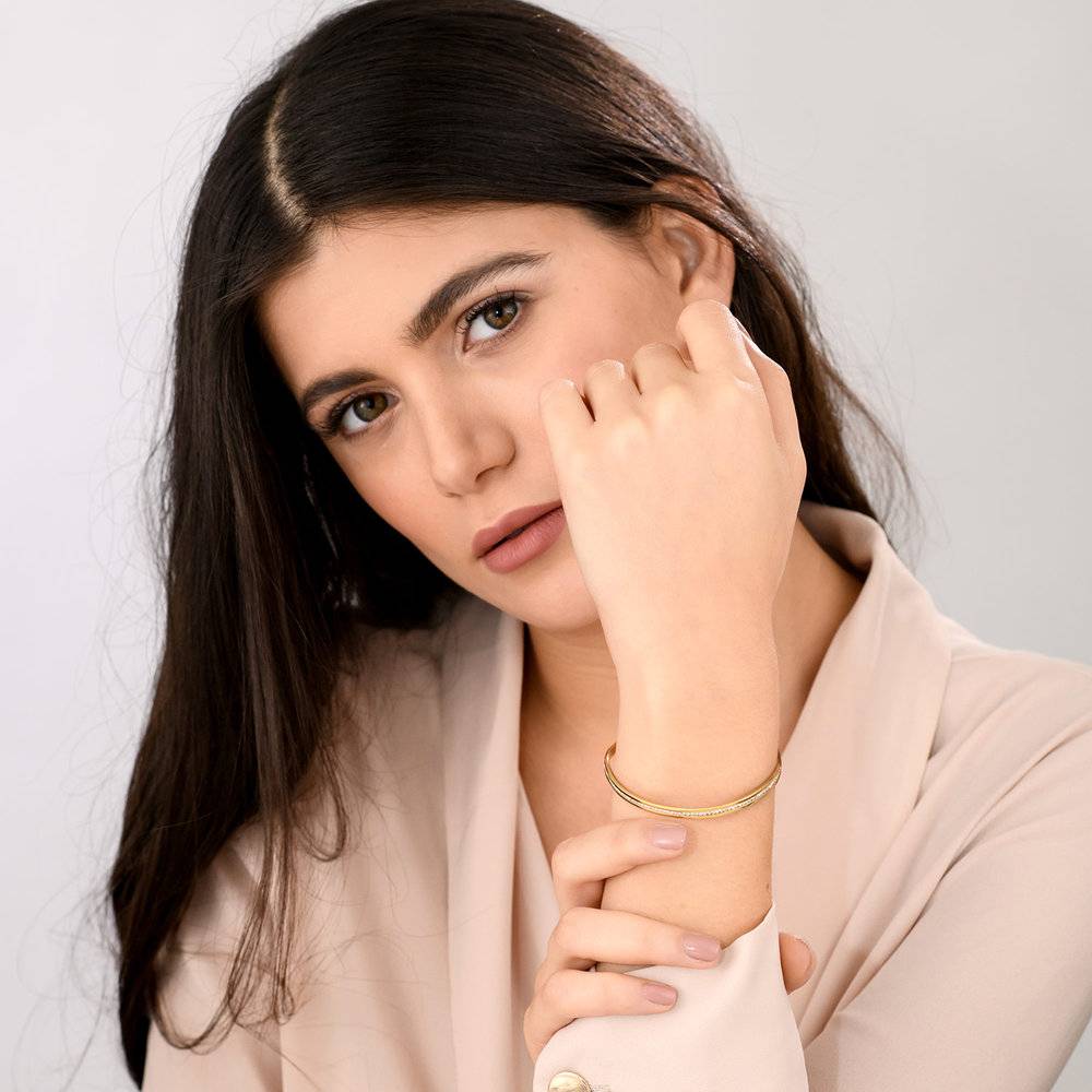 Siren Cuff Bracelet - Gold Plated-2 product photo