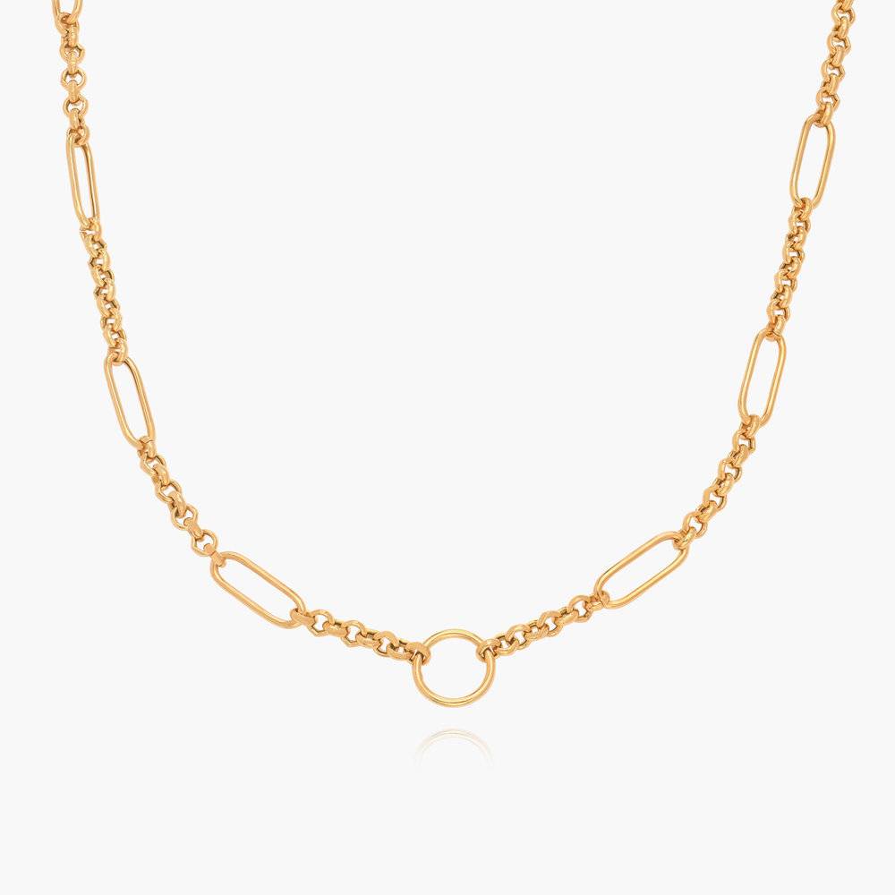 Statement Oval Links Chain - Gold Vermeil-3 product photo