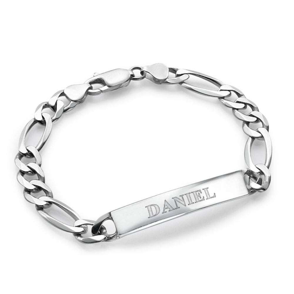 ID Bracelet for Men - Silver Finish-1 product photo