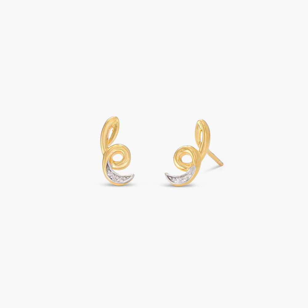 Swirl & Twirl Earrings - Gold Plated-1 product photo