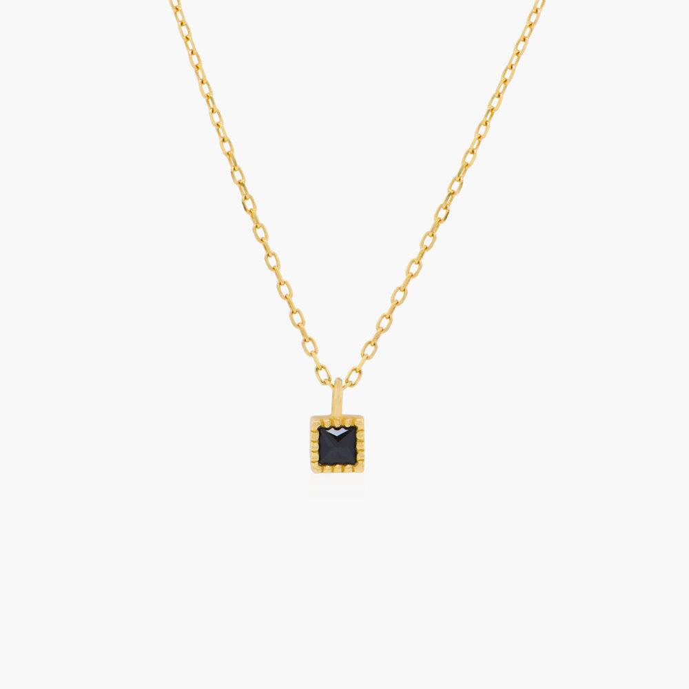 Tabitha Black Spinel Necklace - 14K Solid Gold-2 product photo