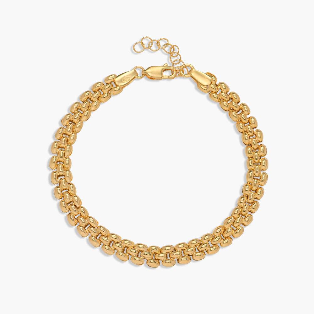 Texture Chain Bracelet- Gold Vermeil-1 product photo