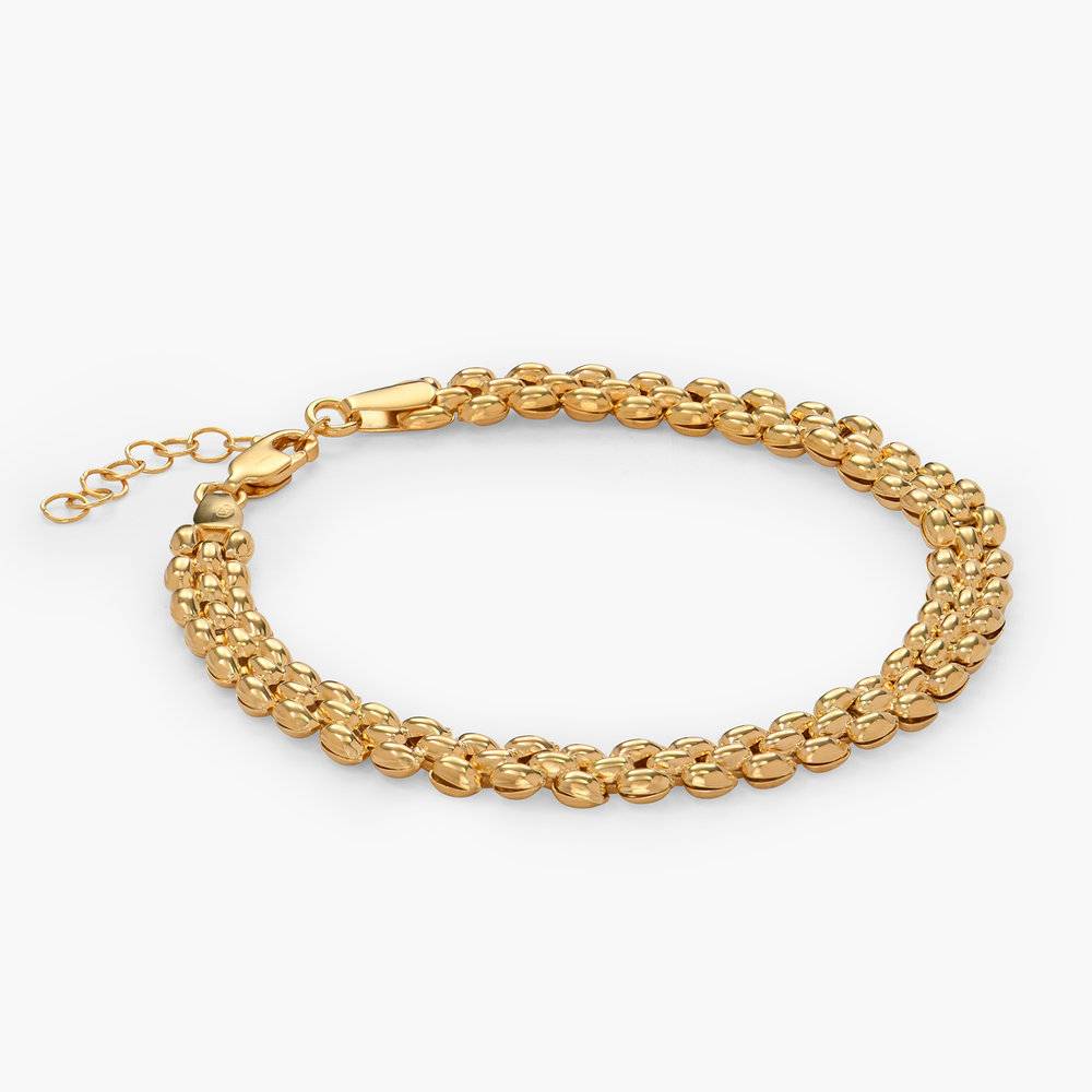 Texture Chain Bracelet- Gold Vermeil-2 product photo