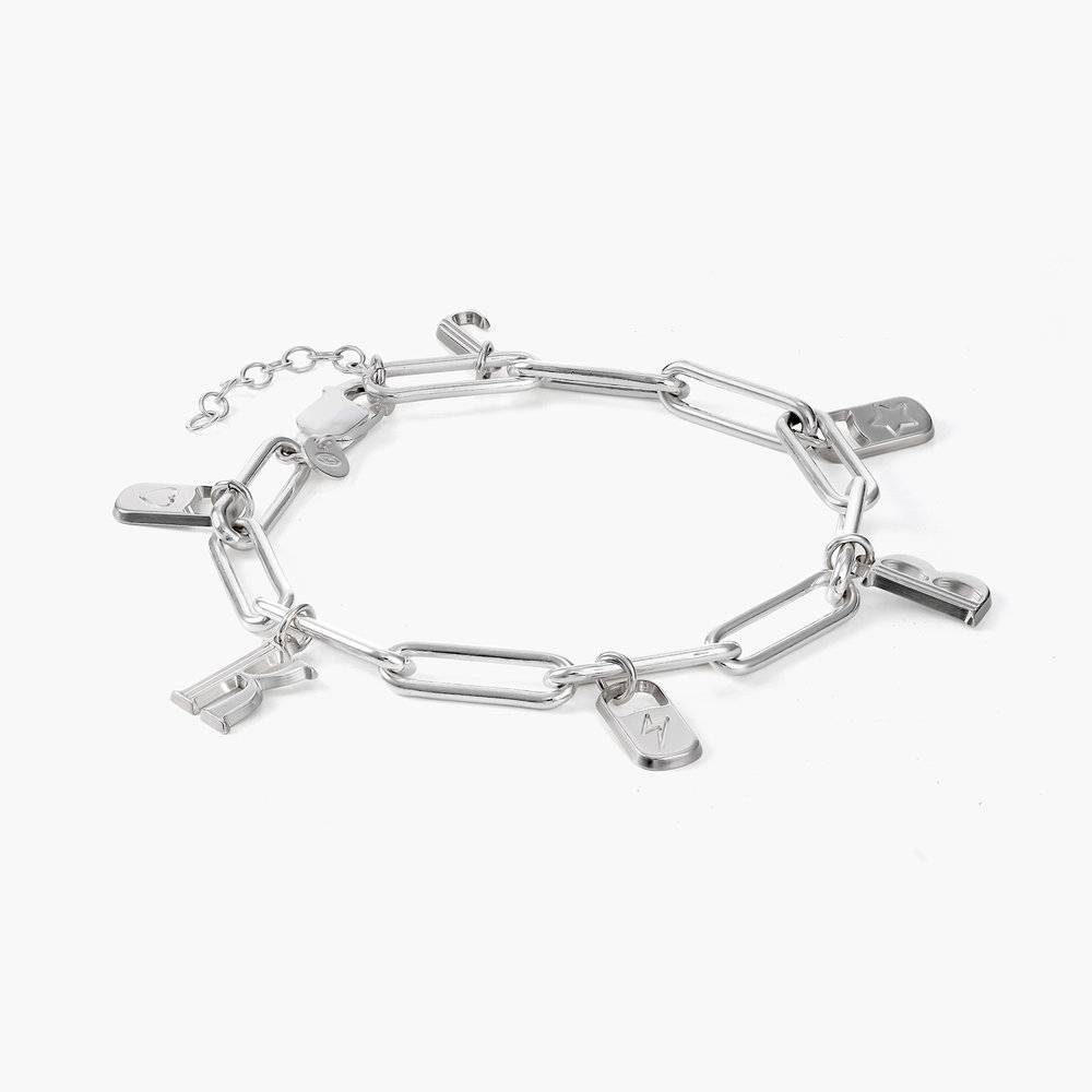 The Charmer Link Initial Bracelet - Sterling Silver-1 product photo