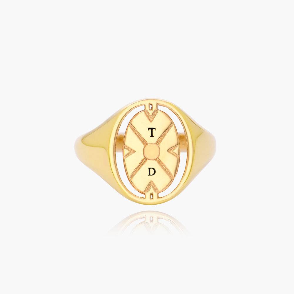 The Compass Ring - Gold Vermeil-1 product photo