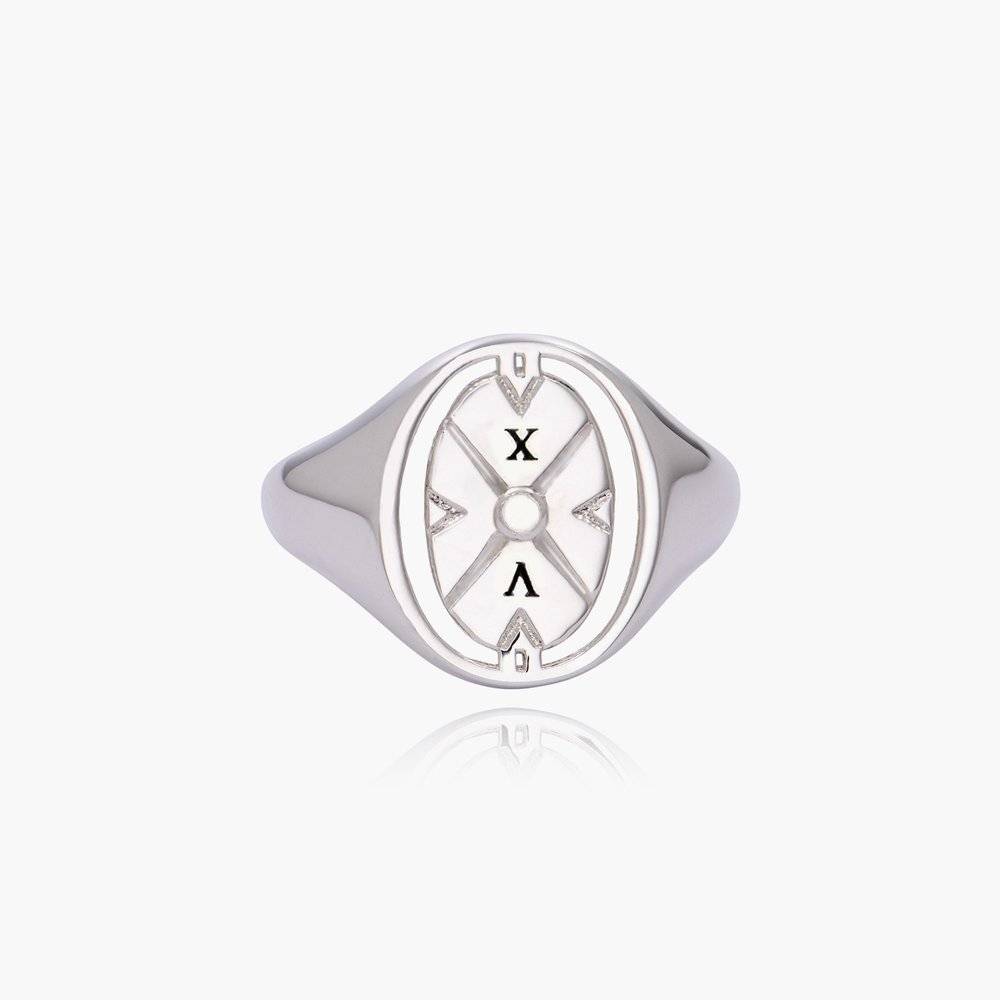 The Compass Ring - Silver product photo