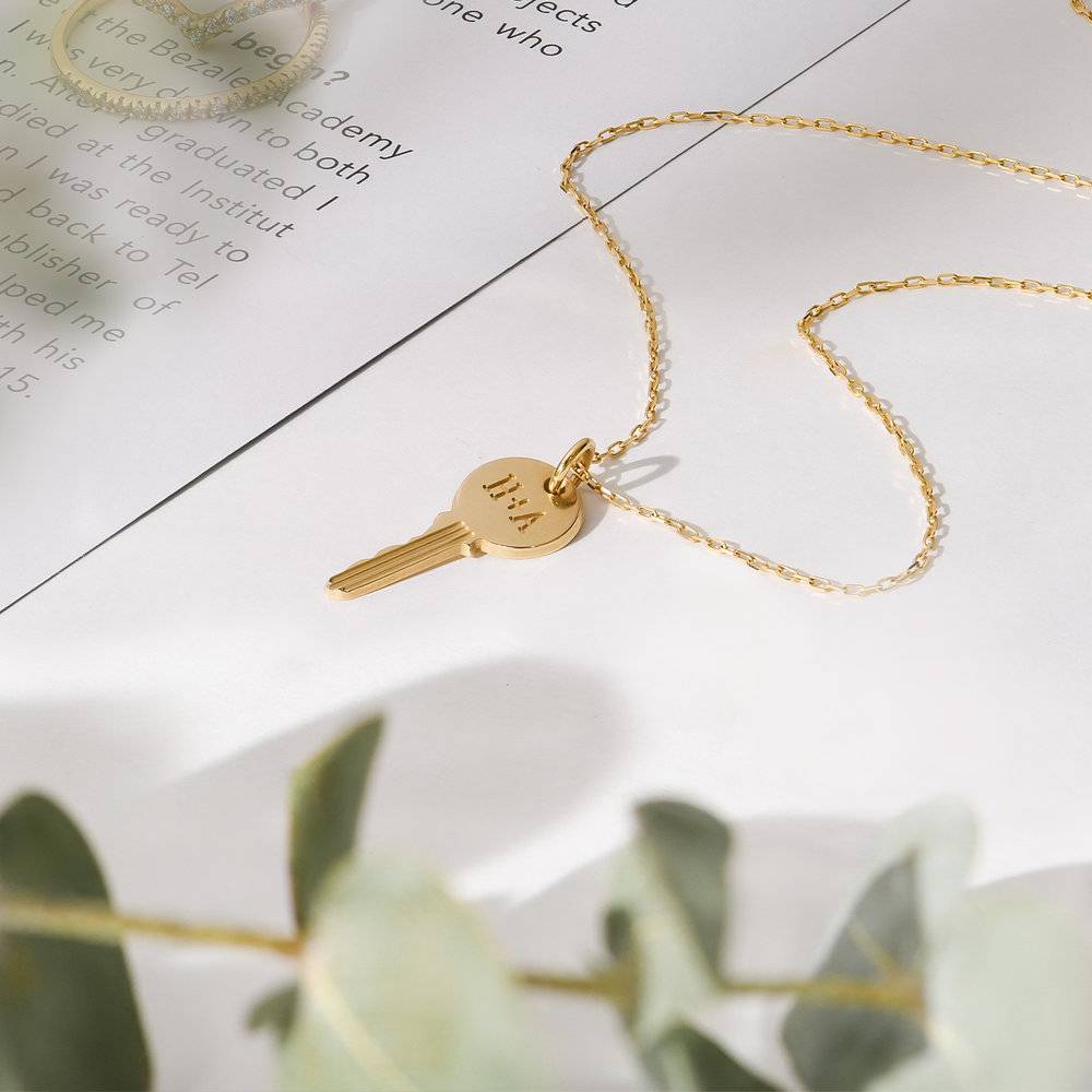 10K Gold Key Necklace