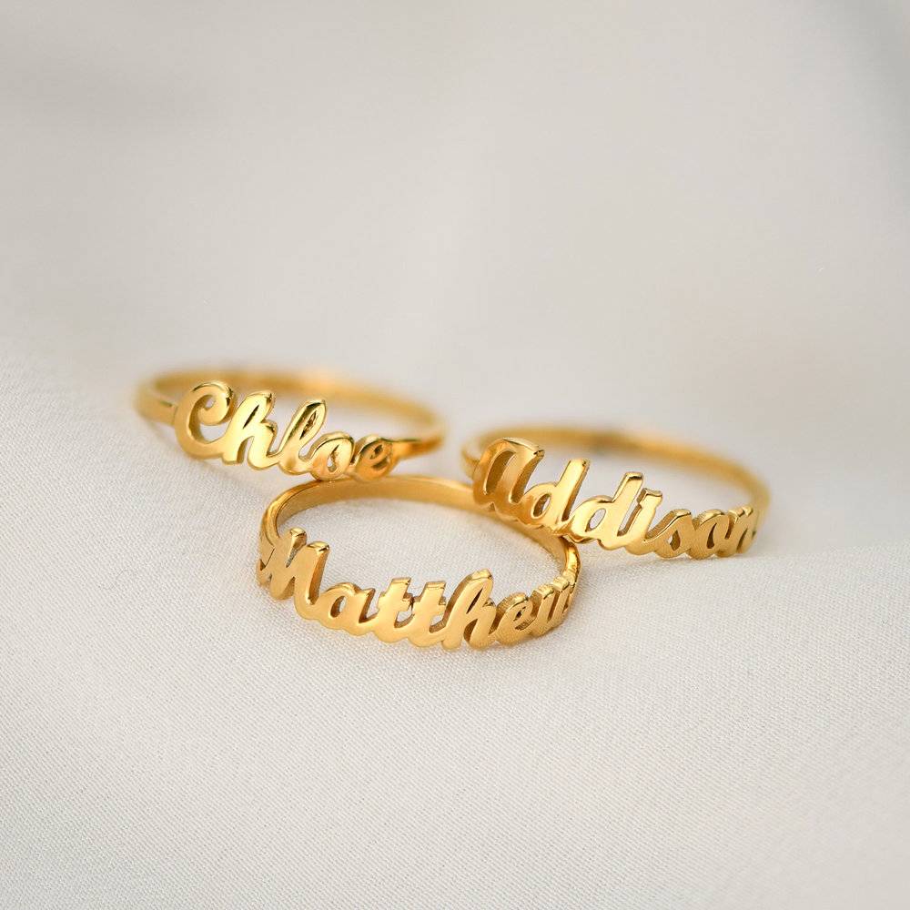 The One Name Ring - Gold Plated-6 photo du produit
