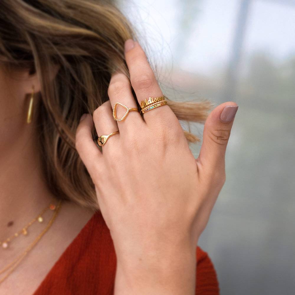 The One Name Ring - Gold Plated-2 photo du produit