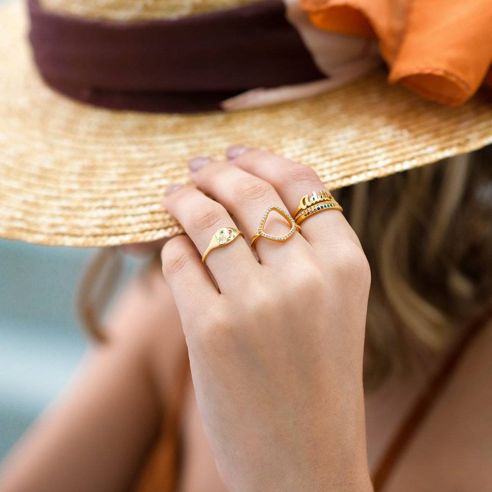 The One Name Ring - Gold Plated-3 photo du produit