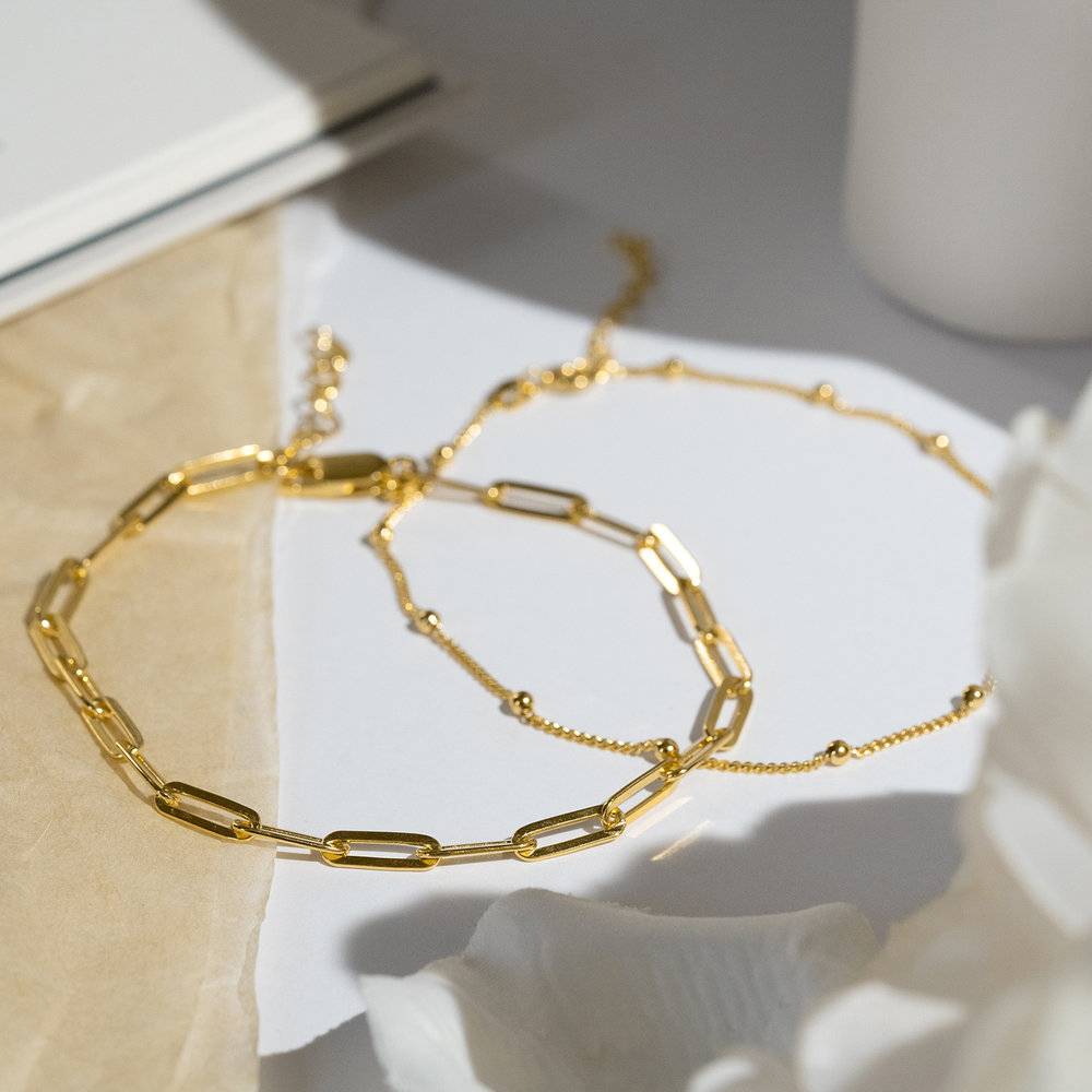 The Showstopper Link Bracelet/Anklet - Gold Plated-2 product photo