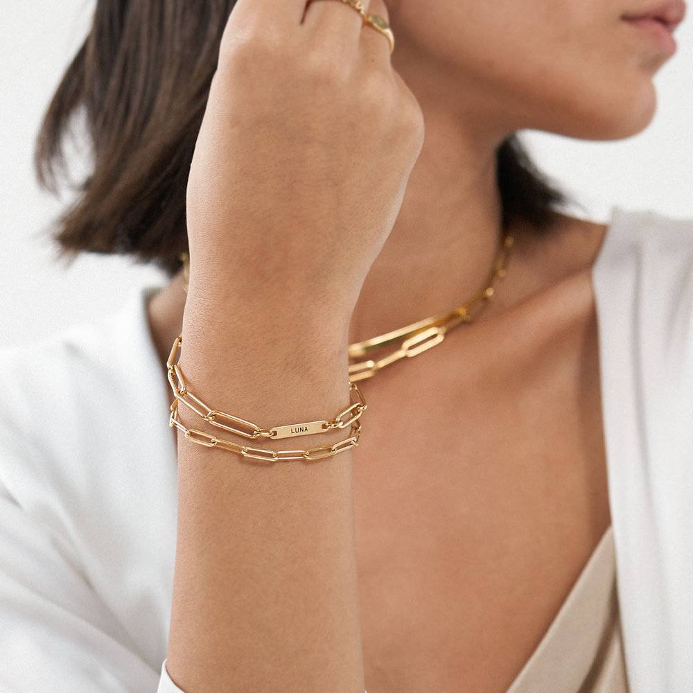 The Showstopper Link Bracelet/Anklet - Gold Vermeil-2 product photo