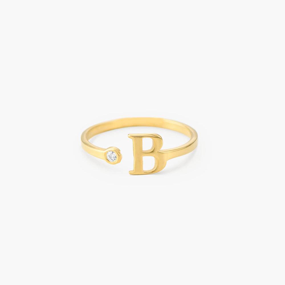 Initial Rings | Letter Rings in Gold & Silver - Oak & Luna