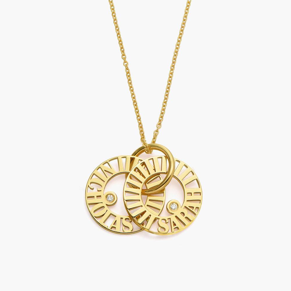 Tokens of Love Necklace with Diamond - Gold Plated-1 photo du produit