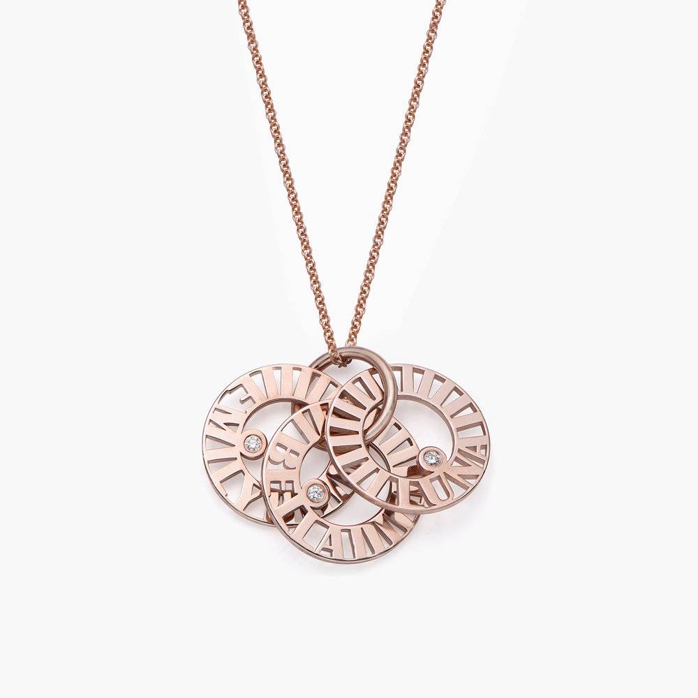 Tokens of Love Necklace with Diamond - Rose Gold Plated-1 product photo