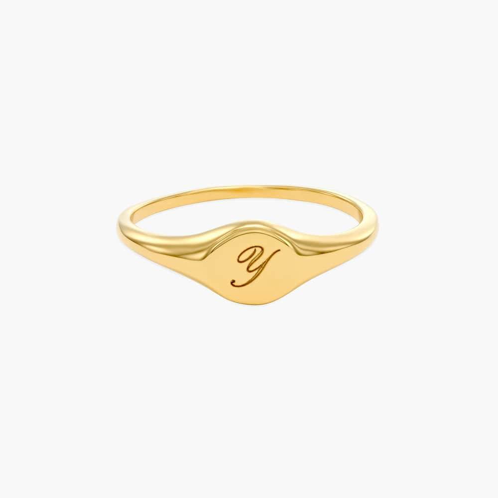 Initial Rings | Letter Rings in Gold & Silver - Oak & Luna