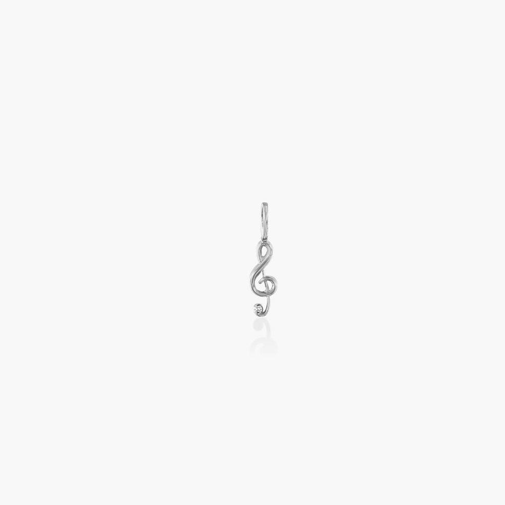 Treble Clef Charm - Silver-4 product photo