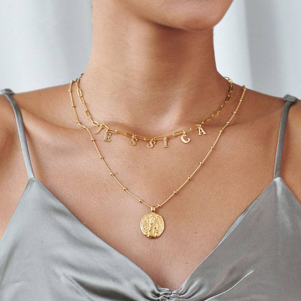 Gold Cuban Link Chain for Women - Farah Cuban Link Chain Necklace - Gold Plating - Curb Chain Necklace - Oak and Luna Jewelry - Birthday Gift