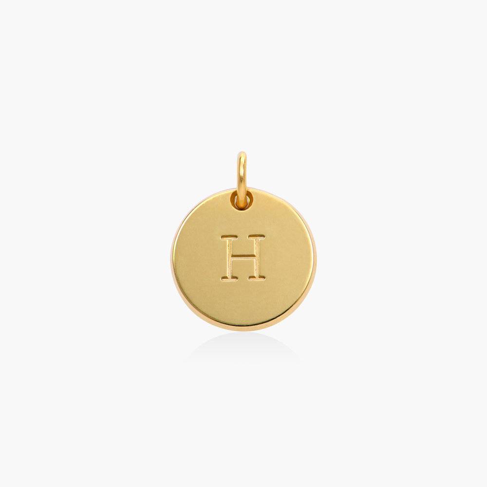 Willow Disc Initial Charm- Gold Vermeil product photo